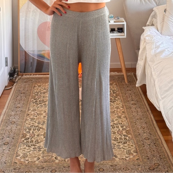 Mes Demoiselles flowy silver sparkly pants size 1 (small) - Picture 3 of 4